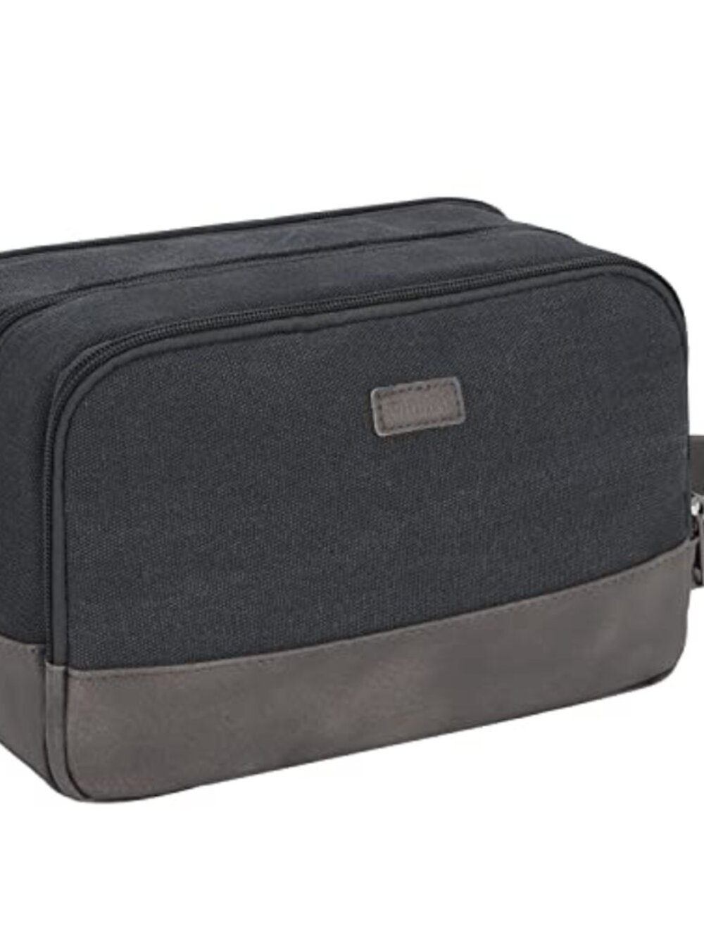 WANDF Canvas Toiletry Bag Dopp Kit Wet Dry Separation Travel Organizer